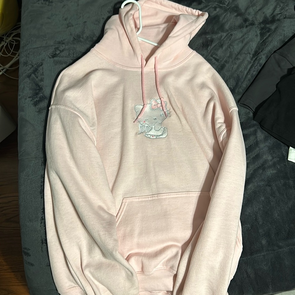 Custom Made Embroidered Hello Kitty Hoodie